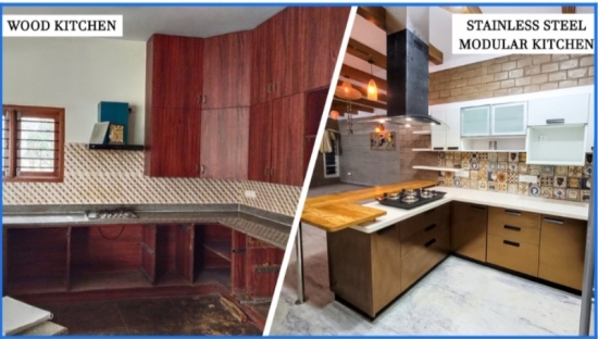 Wood &amp; Wood Composite Kitchens vs Stainless Steel 